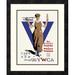 Global Gallery 'United War Work Campaign' by Treidler Framed Vintage Advertisement Paper in Blue/Brown | 22 H x 18 W x 1.5 D in | Wayfair