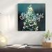 The Holiday Aisle® Sparkle Lights I Textual Art on Wrapped Canvas Canvas, Cotton in Black/Gray/Green | 12 H x 12 W x 0.75 D in | Wayfair