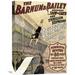 Global Gallery Barnum & Bailey - Desperado's Terrible Leap Vintage Advertisement on Wrapped Canvas in Black/Brown/Red | Wayfair GCS-280675-22-142