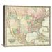 Global Gallery Map of The United States of America, 1848 by J. H. Colton Graphic Art on Wrapped Canvas in Green/Pink | Wayfair GCS-295040-16-146