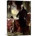 Global Gallery 'George Washington' by Gilbert Stuart Painting Print on Wrapped Canvas in Black/Red | 22 H x 18.09 W x 1.5 D in | Wayfair