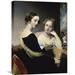 Global Gallery 'Portrait of the McEven Sisters' by Thomas Sully Painting Print on Wrapped Canvas in Black | 22 H x 16.22 W x 1.5 D in | Wayfair