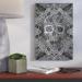 Wrought Studio™ Lace Skull by Ali Gulec Graphic Art on Wrapped Canvas in Black/Gray/Green | 12" H x 8" W x 0.75" D | Wayfair VKGL2160 26685872