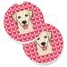 The Holiday Aisle® Hearts Love Car Coaster Ceramic | 2.5 H x 0.25 D in | Wayfair 25C6E94D0F444FCBB5BA62C667B43FD4