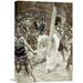 Global Gallery 'Daughters of Jerusalem' by James Tissot Painting Print on Wrapped Canvas in Brown/Gray | 22 H x 15.2 W x 1.5 D in | Wayfair
