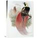 Global Gallery 'Marquis De Raggi's Bird of Paradise' by John Gould Painting Print on Wrapped Canvas in Gray/Red | 22 H x 15.74 W x 1.5 D in | Wayfair