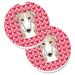 The Holiday Aisle® Hearts Love Car Coaster Ceramic | 2.5 H x 0.25 D in | Wayfair C9F9C79B95344245A03CA2356BFDCBCB