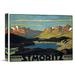 Global Gallery 'St. Moritz/Engadin' by Wilhelm F. Burger Vintage Advertisement on Wrapped Canvas in Black/Blue/Yellow | Wayfair GCS-295803-16-142