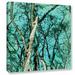 Wrought Studio™ Midori 3 by Sia Aryai - Wrapped Canvas Graphic Art Print Canvas in Blue/Gray/Green | 10 H x 10 W x 2 D in | Wayfair