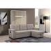 Gray Sectional - Ebern Designs Eduarte 84" Wide Reversible Sleeper Sofa & Chaise Linen | 35 H x 84 W x 54 D in | Wayfair