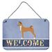 Ebern Designs Labrador Retriever Welcome Wall Décor Metal in Gray | 8 H x 12 W x 0.03 D in | Wayfair 7A127FC7B5AC45D998D2D9573F24098C