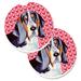 The Holiday Aisle® Hearts Love Car Coaster Ceramic | 2.5 H x 0.25 D in | Wayfair E66F2F5FE42C4FAAB52ABC79341F50CF