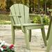 Latitude Run® Boganville Patio Dining Chair Wood in Green | 36.75 H x 28.5 W x 23 D in | Wayfair 07C3F6C5EEC14FAAB170A30DB0B21834