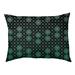 Tucker Murphy Pet™ Byrge Lattice Outdoor Dog Pillow Polyester/Fleece in Green/Black | 42 H x 52 W x 47.25 D in | Wayfair