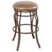 Red Barrel Studio® Hughey Swivel Bar & Counter Stool Upholstered/Metal in Red/Black | 26 H x 16.5 W x 16.5 D in | Wayfair