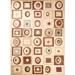 Brown/Green 63 x 0.39 in Indoor Area Rug - Ebern Designs Scituate Geometric Flatweave Beige/Brown/Green Area Rug | 63 W x 0.39 D in | Wayfair