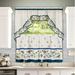 Tejeda Love Birds Printed Kitchen Curtain Polyester in Gray Laurel Foundry Modern Farmhouse® | 24 H x 57 W x 1.5 D in | Wayfair