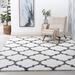 Gray 39.37 x 1.77 in Area Rug - Etta Avenue™ Jasmyn Shag White/Rug Polypropylene | 39.37 W x 1.77 D in | Wayfair E106816305244E52B2EFAA33C7F9455A