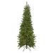 Northlight Seasonal Pre-Lit Canadian Pine Artificial Pencil Christmas Tree - Clear Lights, Metal in Green/White | 7.5 Feet | Wayfair