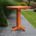 Red Barrel Studio® Nettie Square 5 Piece Bar Height Outdoor Dining Set Plastic in Orange | 42 H x 33 W x 33 D in | Wayfair