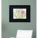 Ebern Designs Three Pink Tulips by Lois Bryan - Picture Frame Photograph Print on Canvas Canvas | 11 H x 14 W x 0.5 D in | Wayfair