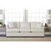 Wayfair Custom Upholstery™ Johanna 91" Flared Arm Sofa Bed w/ Reversible Cushions, Solid Wood in White | 37 H x 91 W x 41 D in