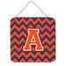 East Urban Home Chevron Wall Décor Metal in Orange/Blue | 6 H x 6 W x 0.03 D in | Wayfair 64E9250403E0408D8072FB84C040472F