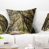 East Urban Home Trees Tunnel Pillow Polyester/Polyfill blend | 16 H x 16 W x 5 D in | Wayfair B4D1F6413548499C8AB7316771CF62E1
