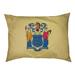 Tucker Murphy Pet™ Burien New Jersey Flag Designer Pillow Fleece, Polyester in Green | 9.5 H x 29.5 W x 19.5 D in | Wayfair