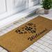 Winston Porter Abbeyville Heart-Shaped Paws Welcome Non-Slip Indoor Door Mat Coir | 1'6" x 2'6" | Wayfair CDE58C509D1D4C93922A21CC06CE9E33