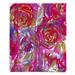 East Urban Home Rose Combustion Red Blue Soft Sherpa Blanket Microfiber/Fleece/Microfiber/Fleece | 51 W in | Wayfair