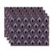 Bungalow Rose Shivani 4 Piece Placemat Set Polyester in Indigo | 18 W x 14 D in | Wayfair BNGL9318 33765823
