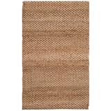 White 36 x 0.5 in Area Rug - Dovecove Jameson Handwoven Natural Area Rug Jute & Sisal, Glass | 36 W x 0.5 D in | Wayfair