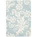 White 24 x 0.63 in Area Rug - Winston Porter Llenifer Floral Handmade Tufted Blue/Ivory Area Rug Viscose/Wool, Cotton | 24 W x 0.63 D in | Wayfair