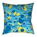 Latitude Run® Avicia Throw Pillow Polyester/Polyfill blend in Blue | 20 H x 20 W x 3 D in | Wayfair D50EE73C30AD4587A9C74F9B48B49B07