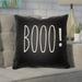 The Holiday Aisle® Hesser Indoor/Outdoor Throw Pillow Polyester/Polyfill blend in Black | 18 H x 18 W x 4 D in | Wayfair