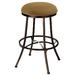 Red Barrel Studio® Hoyos Swivel Bar & Counter Stool Upholstered/Metal in Red/Brown | 26 H x 16.5 W x 16.5 D in | Wayfair