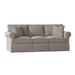 Darby Home Co Thames 88" Rolled Arm Slipcovered Sofa w/ Reversible Cushions Polyester/Other Performance Fabrics in Gray | Wayfair