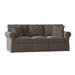 Darby Home Co Thames 88" Rolled Arm Slipcovered Sofa w/ Reversible Cushions Polyester/Other Performance Fabrics in Brown | Wayfair