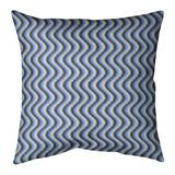 Latitude Run® Avicia Wavy Square Pillow Cover & Insert Polyester in Blue | 20 H x 20 W x 1.5 D in | Wayfair 1CDD84676067488FA06BC49E35016313