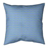 Latitude Run® Avicia Diamonds Square Pillow Cover & Insert Polyester in Blue/Yellow | 20 H x 20 W x 1.5 D in | Wayfair