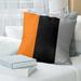 East Urban Home Oklahoma Pistol Pillow Polyester/Polyfill/Leather/Suede in Orange/Black | 16 H x 16 W x 3 D in | Wayfair