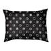 Tucker Murphy Pet™ Chenault Moon Phases Indoor Dog Pillow Polyester/Fleece in Gray/White/Indigo | 7 H x 50 W x 36 D in | Wayfair