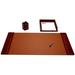 Red Barrel Studio® Wycombe 3 Piece Desk Set Leather in Brown | 34 W in | Wayfair D3037