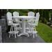 Red Barrel Studio® Nettie 5 Piece Bar Set Plastic in White | 42 H x 44 W x 44 D in | Outdoor Furniture | Wayfair D7B40D53528648E79031326D4DA64661