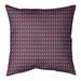 Latitude Run® Avicia Diamonds Square Pillow Cover & Insert Polyester/Polyfill in Pink | 16 H x 16 W x 3 D in | Wayfair