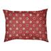 Tucker Murphy Pet™ Chenault Moon Phases Indoor Dog Pillow Polyester/Fleece in Red/White/Yellow | 7 H x 50 W x 36 D in | Wayfair