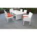 Sol 72 Outdoor™ Rochford 7 Piece Dining Set w/ Cushions Metal in White | Wayfair AE831B68D1334CB2988B8670E091EC17