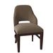 Fairfield Chair Darien Wingback Side Chair Wood/Upholstered/Fabric in Green | 34 H x 21 W x 24.5 D in | Wayfair 5026-05_ 8789 30_ Espresso