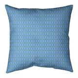 Latitude Run® Avicia Diamonds Square Pillow Cover & Insert Polyester in Green/Blue | 18 H x 18 W x 1.5 D in | Wayfair